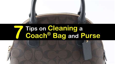 how to clean coach bag.